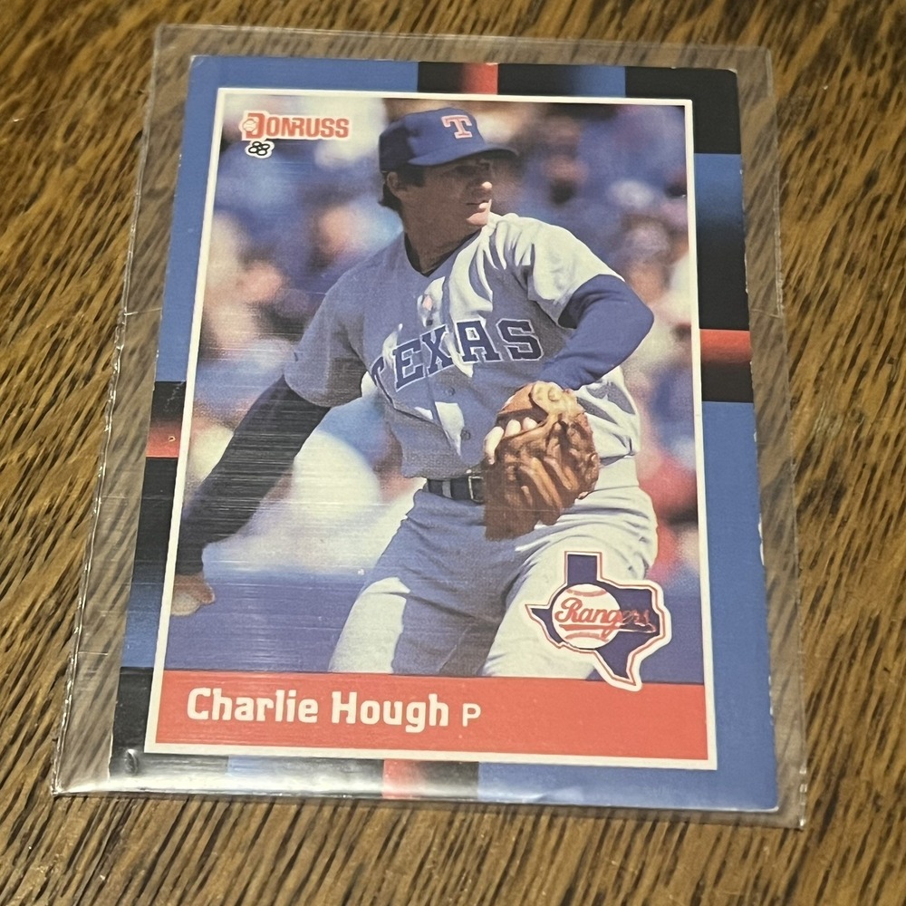 Vintage 1988 Charlie Hough Donruss #99 Baseball Card Texas Rangers MLB